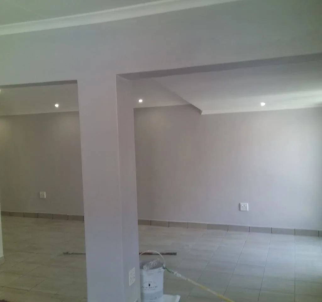 Home interior during renovation with new walls and ceiling