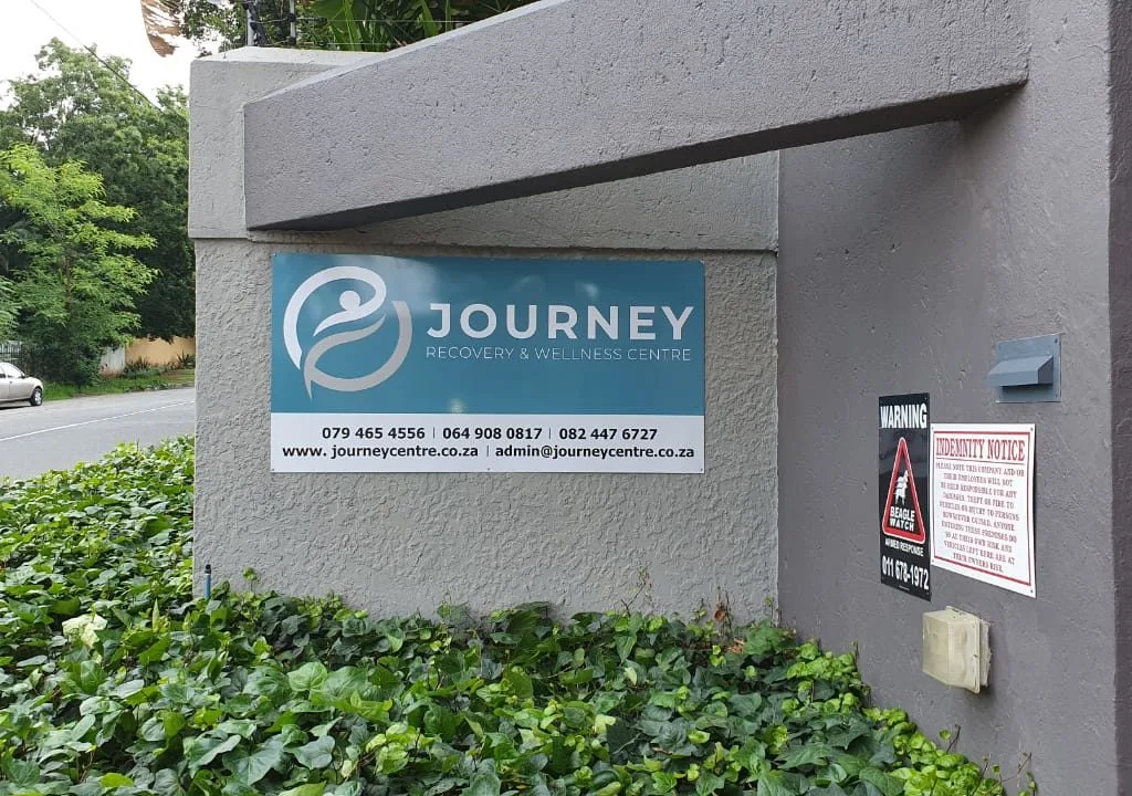Journey Recovery and Wellness Centre entrance sign