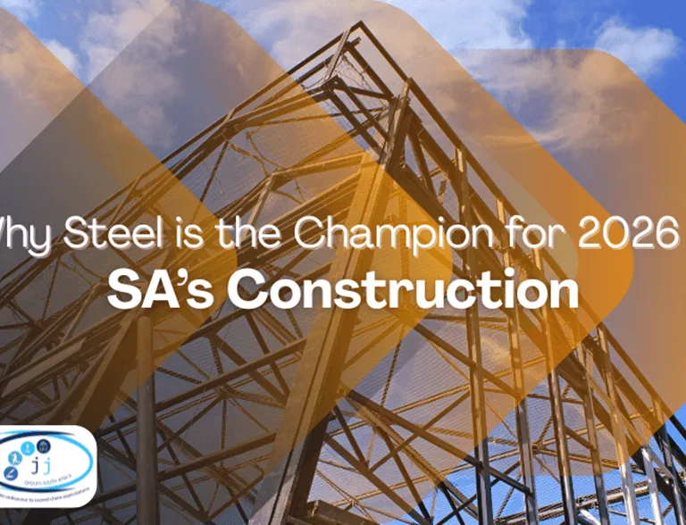 Steel construction article graphic showing structural steel framing