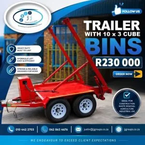 skip bin trailer advert